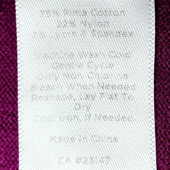 Talbots Crew Neck Pima Cotton Sleeveless Sweater in Magenta Women’s 1X - Picture 5 of 5